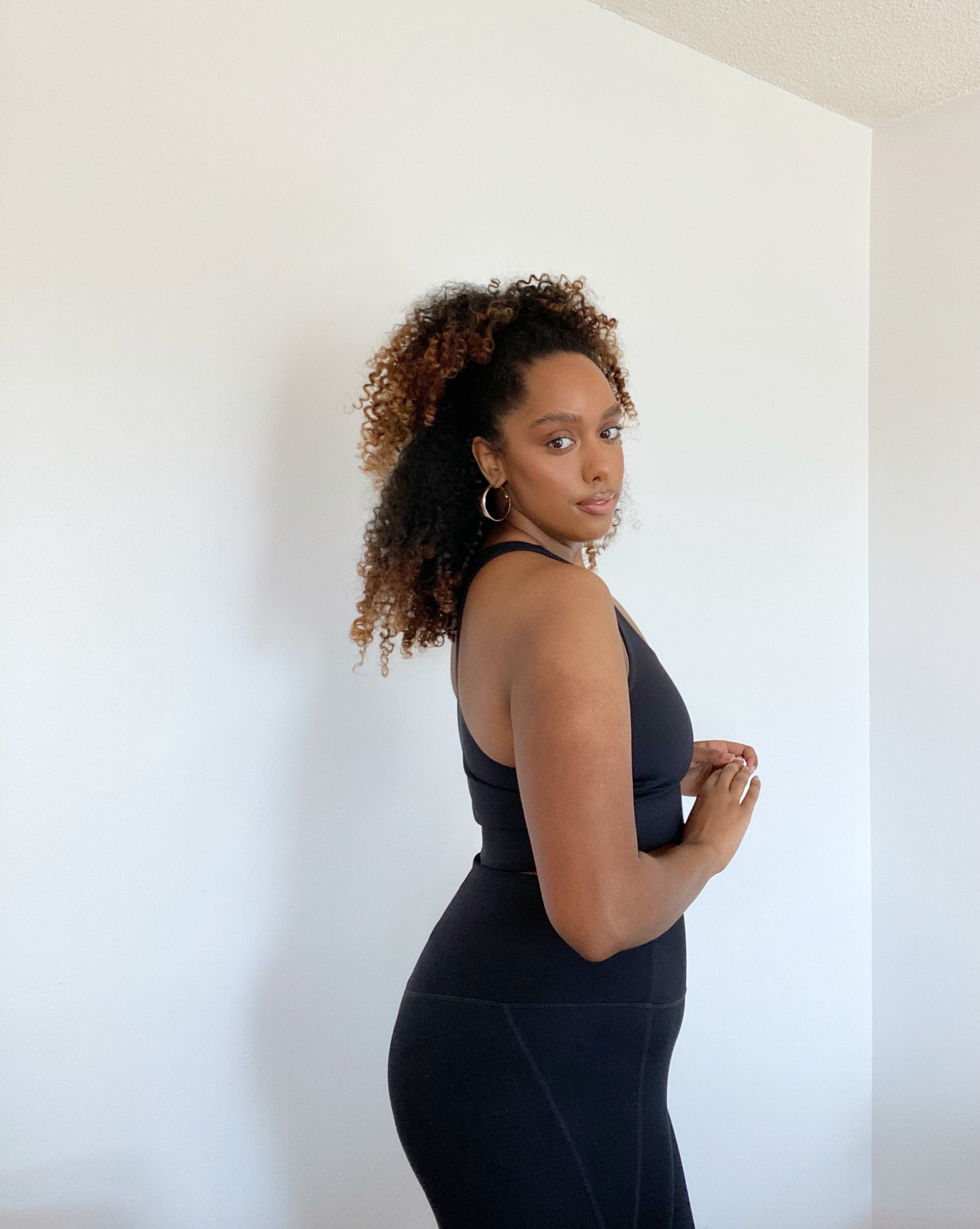 High-Rise Compressive Capri Legging