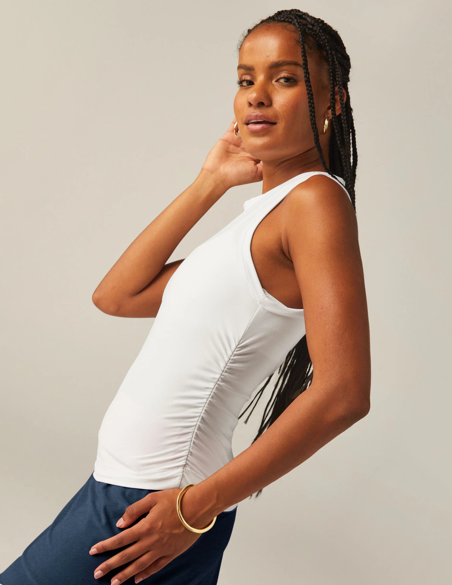 Featherweight Your Fit Shirred Tank