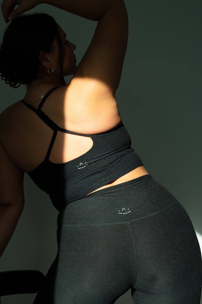 Spacedye Slim Racerback Cropped Tank