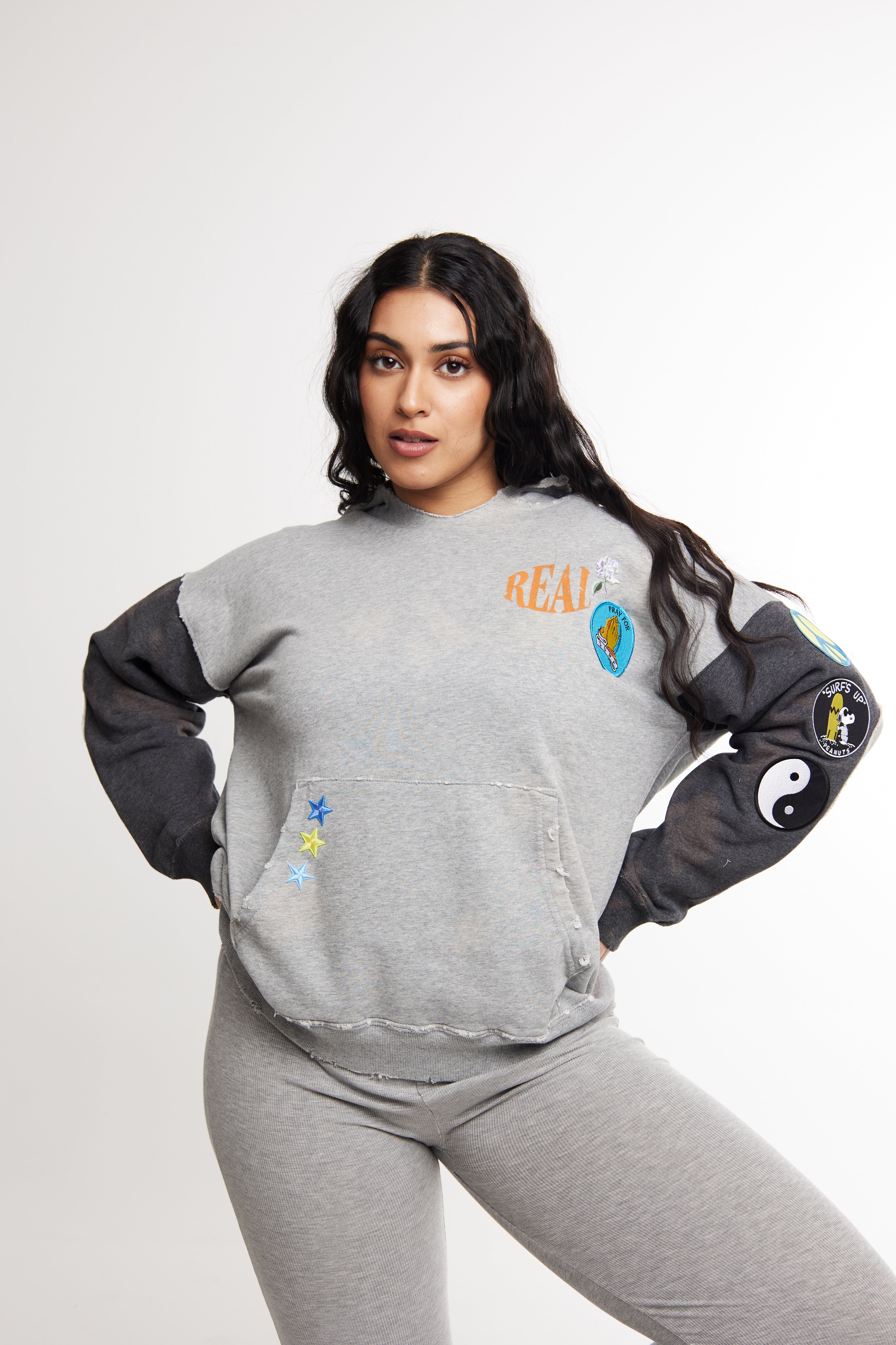 Real Vintage Patched Hoodie