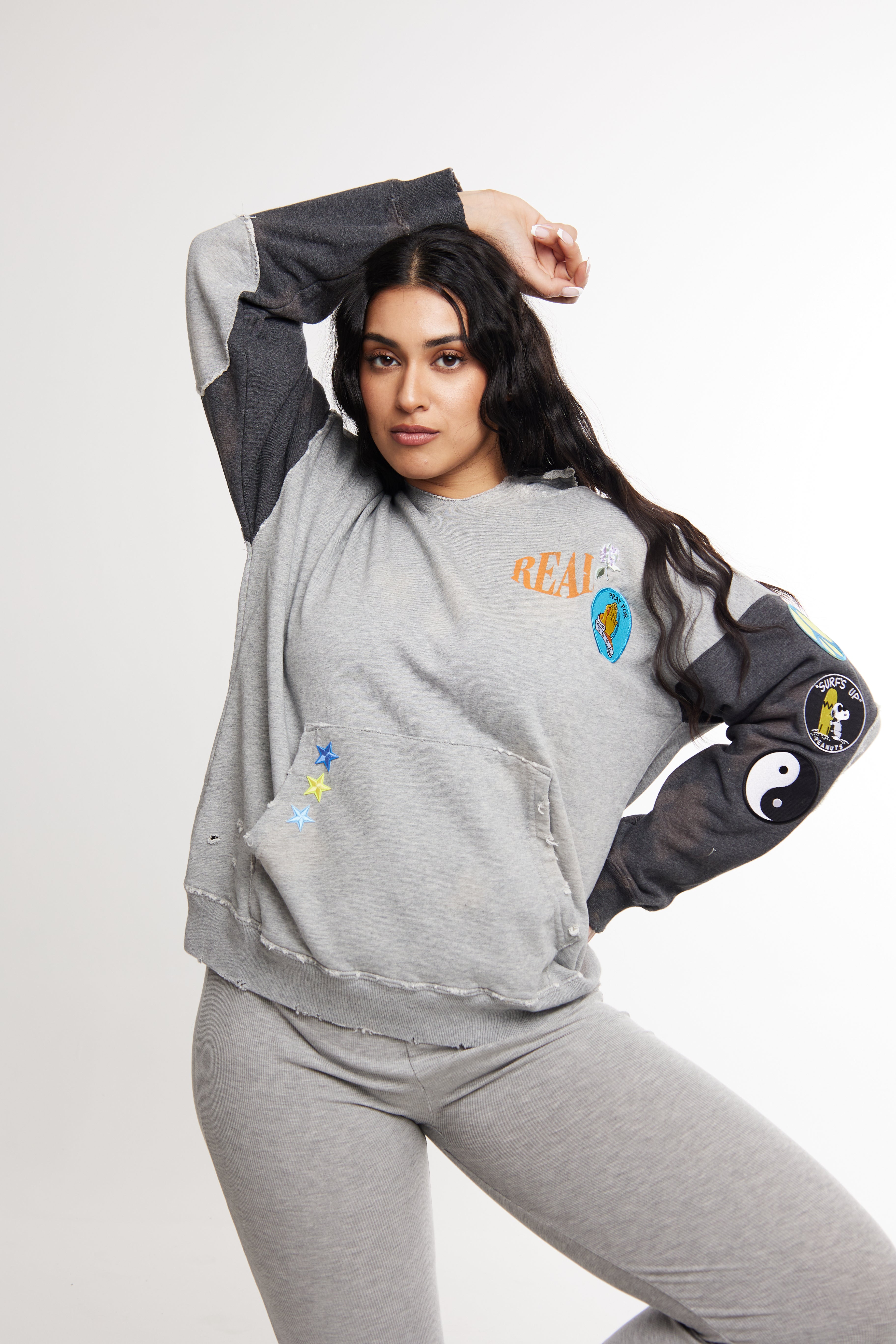 Real Vintage Patched Hoodie
