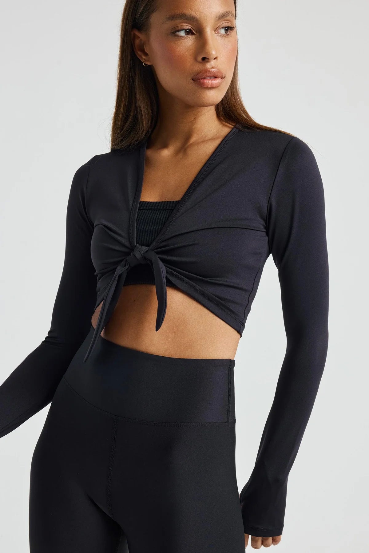 Tie Front Long Sleeve