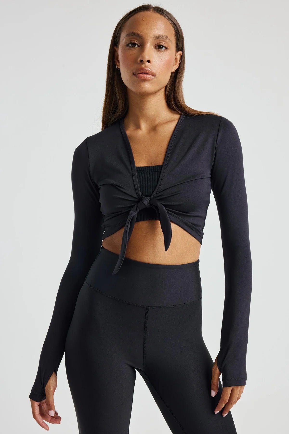 Tie Front Long Sleeve